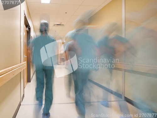 Image of Blurred Motion Doctors And Nurses