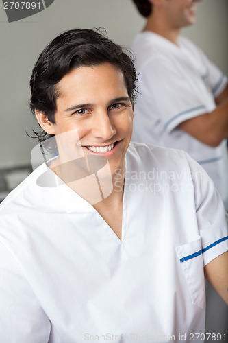 Image of Happy Technician In Medical Laboratory