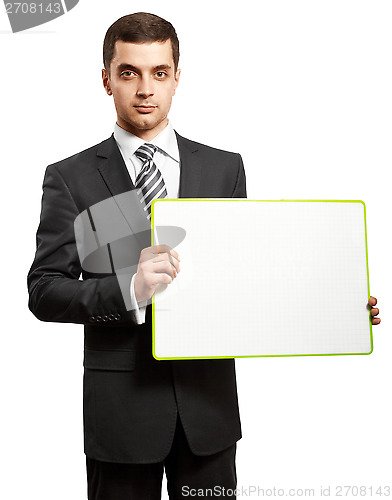 Image of Business Man with Empty Write Board