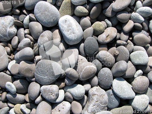 Image of pebbles on the beach of the Black Sea. big picture