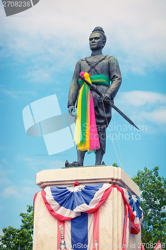 Image of King U-Thong Monument. Thailand, Authaya