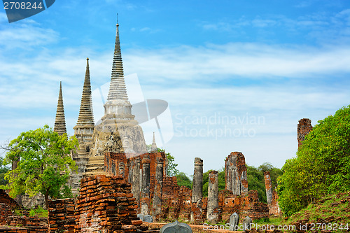 Image of Wat Phra Si Sanphet temple. Thailand, Phra Nakhon Si Ayutthaya P