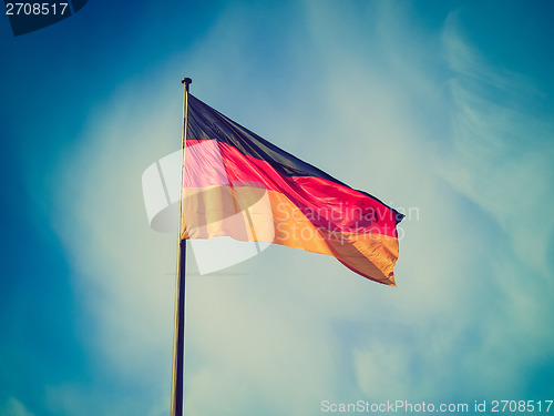 Image of Retro look German flag