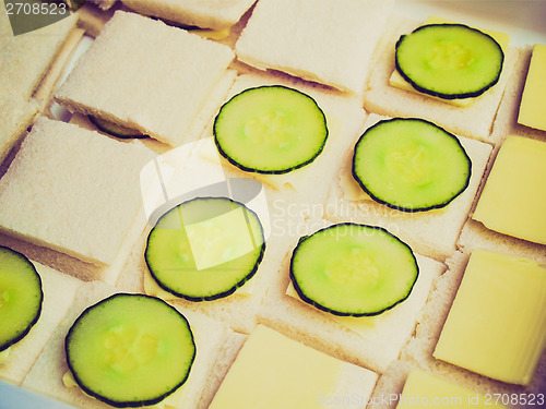 Image of Retro look Cucumber sandwich