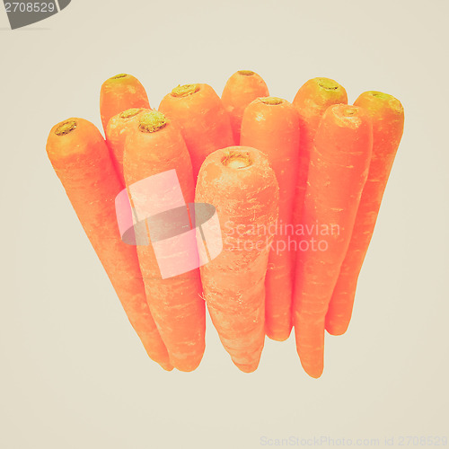 Image of Retro look Carrots isolated