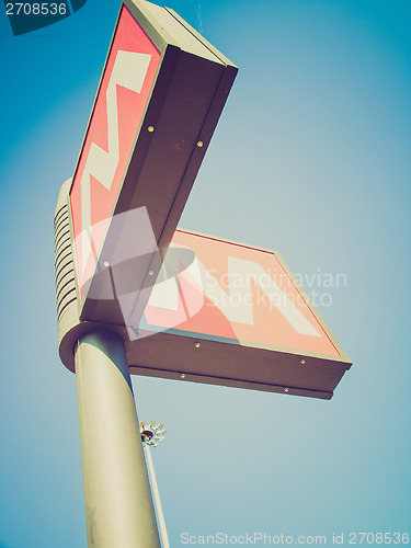 Image of Retro look Subway sign