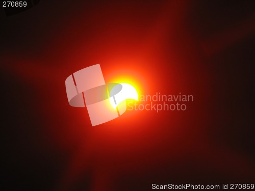 Image of Partial solar eclipse. Ukraine. March 29, 2006. Through filter.