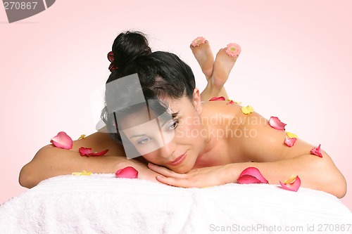 Image of Woman relaxing beauty therapies