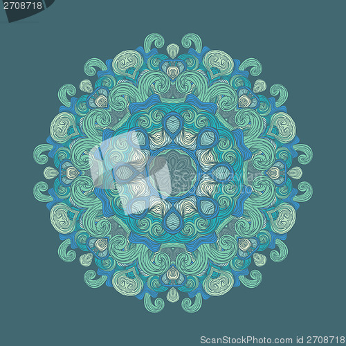 Image of background with lace wavy ornament