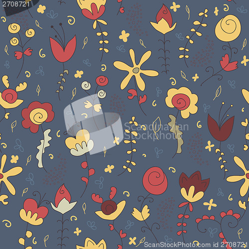 Image of Seamless texture with flowers