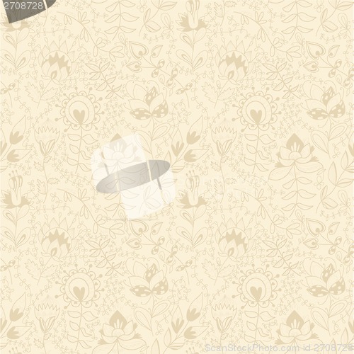 Image of floral wallpaper