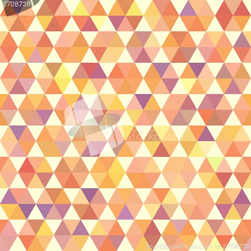 Image of Retro orange pattern of geometric shapes