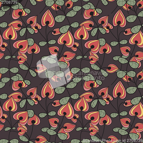 Image of Seamless texture with flowers