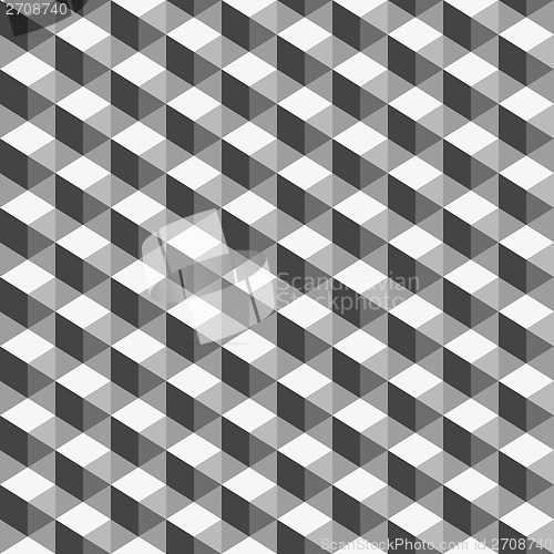 Image of Abstract, geometric background, monochrome cube