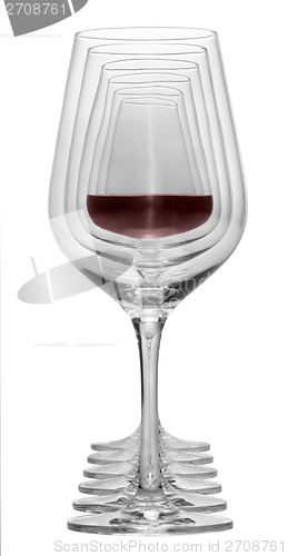 Image of wine glasses in a row