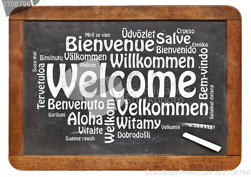 Image of welcome in different languages