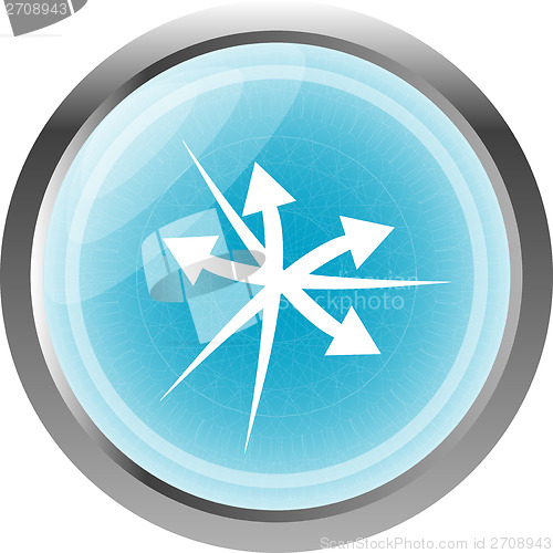 Image of arrow set. web icon button isolated on white