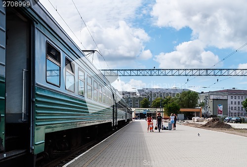 Image of Kaliningrad railway station Northern. Russia