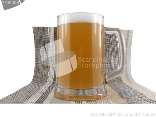 Image of glass of light beer