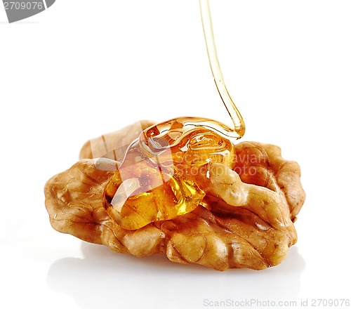 Image of walnut with honey