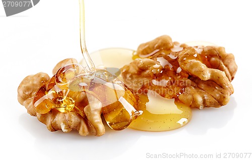 Image of walnut with honey