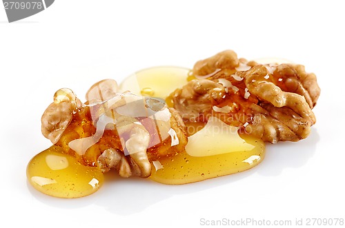 Image of walnut with honey