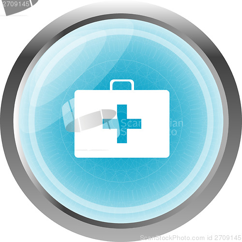 Image of Doctor Bag Health Medical Icon Isolated on white