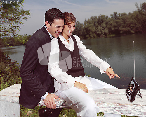 Image of Couple having fun jki