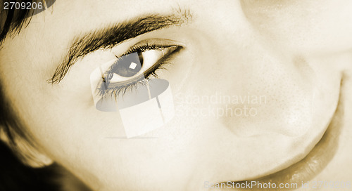 Image of Beautiful young woman face. 