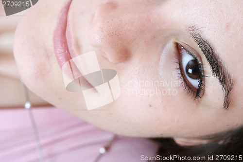 Image of Attractive smiling woman portrait 