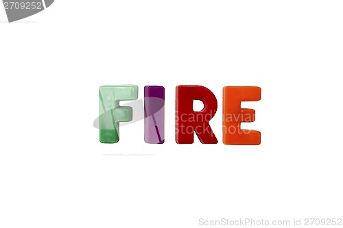 Image of Letter magnets FIRE