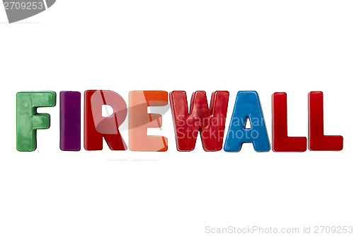Image of Letter magnets FIREWALL