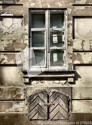 Image of Grunge window - urban decay