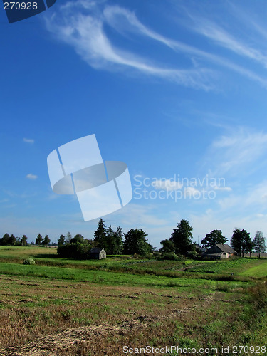 Image of Peaceful countryside rural landscape