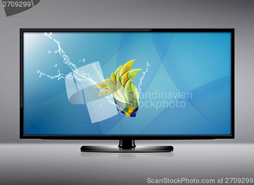 Image of LCD tv screen