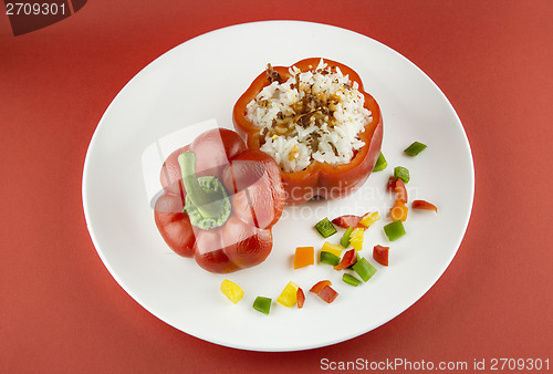 Image of Stuffed red pepper