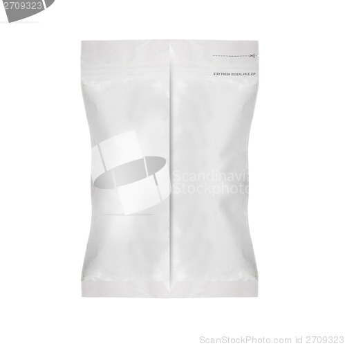 Image of White Blank Foil Food Bag