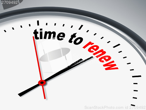 Image of time to renew