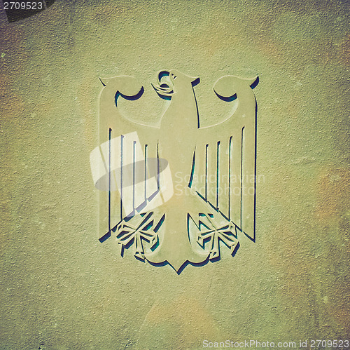 Image of Retro look Germany coat of arms