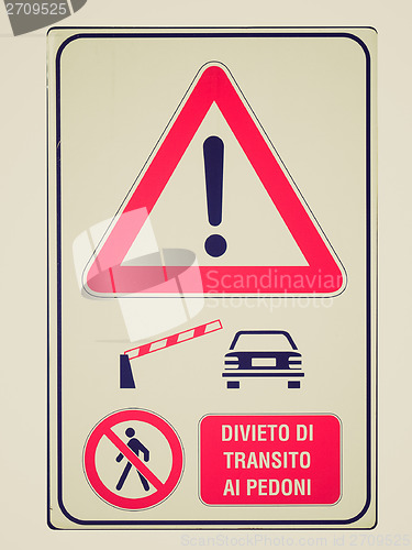 Image of Retro look A sign