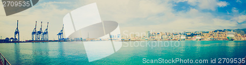 Image of Retro look Genoa panorama