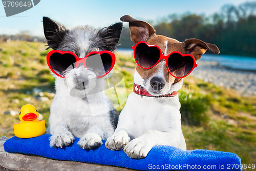 Image of love couple on vacation