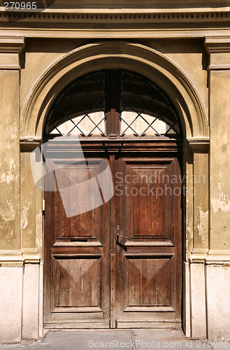 Image of Wooden door portal