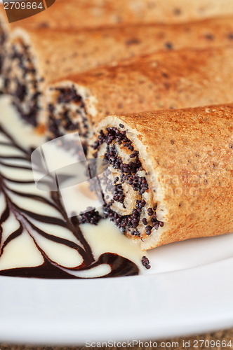 Image of Pancakes with poppy seeds