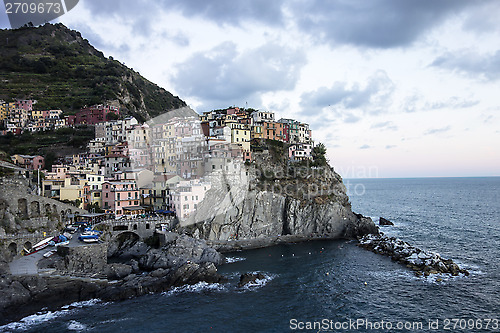 Image of landsacpe of Manarola, Cinque Terre