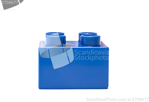 Image of blue building block