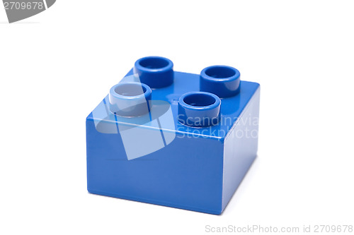 Image of blue building block