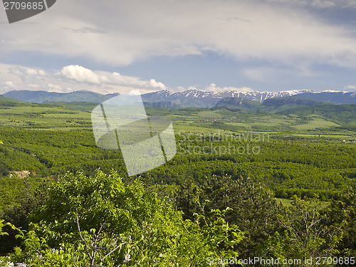 Image of Sky and clouds in open space