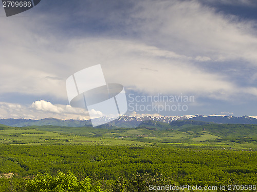 Image of Sky and clouds in open space