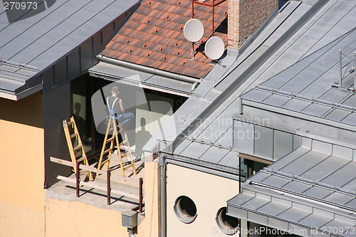 Image of House renovation worker